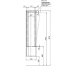 Шкафы-пенал Aquanet Lino (Flat) 35 белый глянец