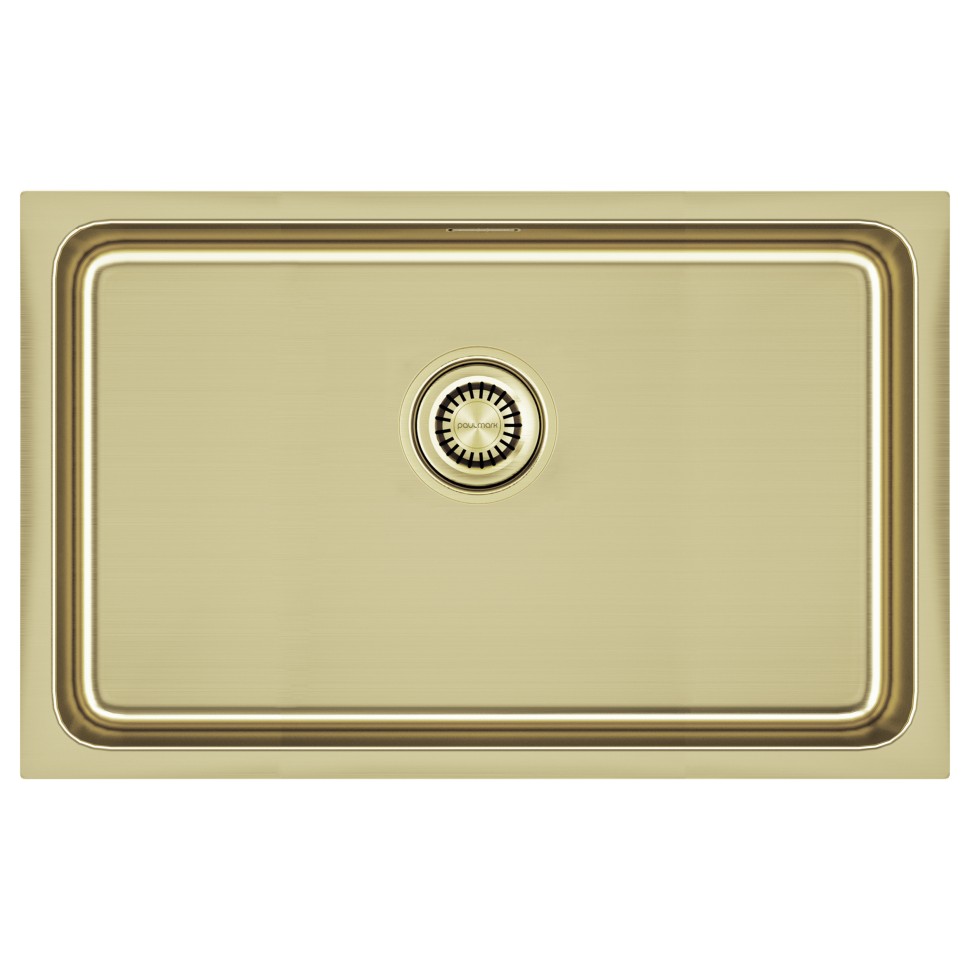 Мойка нерж. сталь VISTA 74, PM307444-LG, светлое золото, 740х440мм, Paulmark