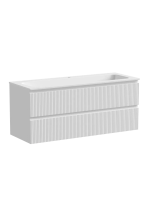 Тумба подвесная SANCOS Snob T 1195х445х500, c двумя ящиками оснащенными доводчиками, Bianco, арт.SNT120W