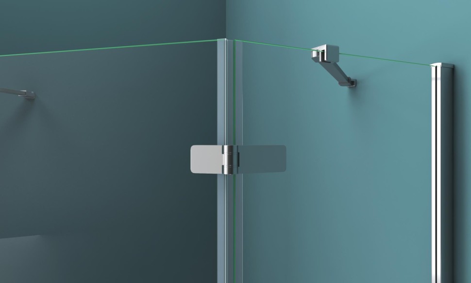 Душевой уголок BelBagno KRAFT-P-1-100-C-Cr-R