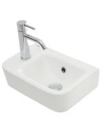 AQM5006L Умывальник с отверстием под смеситель. Левый. 375х245х135