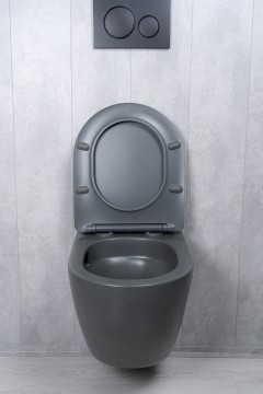 Унитаз подвесной Tornado Gid Tr2122TF-Dgm 62260Y серый матовый 49x36x36