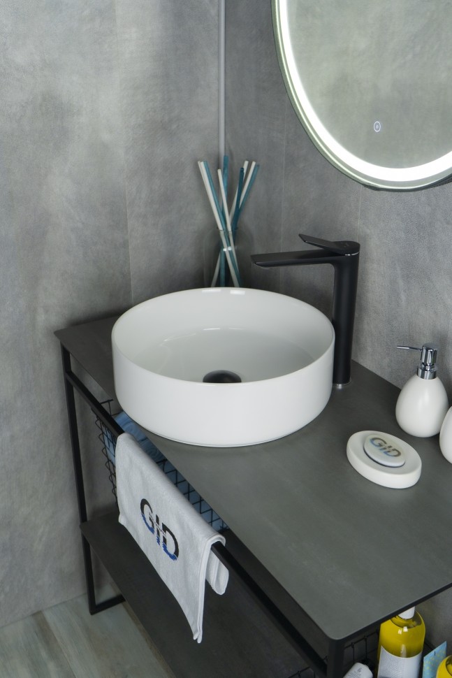 Раковина Gid N9424 51179 накладная белая 40x40x12