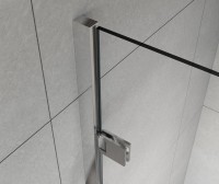 Душевая дверь Flex VDP-1F900CLB, 900, черный, стекло прозрачное