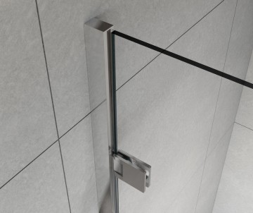 Душевая дверь Flex VDP-1F900CLB, 900, черный, стекло прозрачное