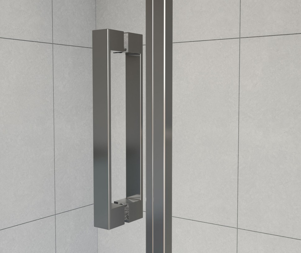 Душевая дверь Flex VDP-1F900CLB, 900, черный, стекло прозрачное