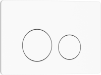 Кнопка смыва IBERICA BLANCA INOX-O нержавеющая сталь, белый матовый (IB.B081.001.000)