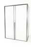Timo Душевая дверь TDSS-120/13C-8R, раздвиж 1200*2000, проф никель + торцевое стекло TSS-1000/13C-8 1000*2000, проф никель