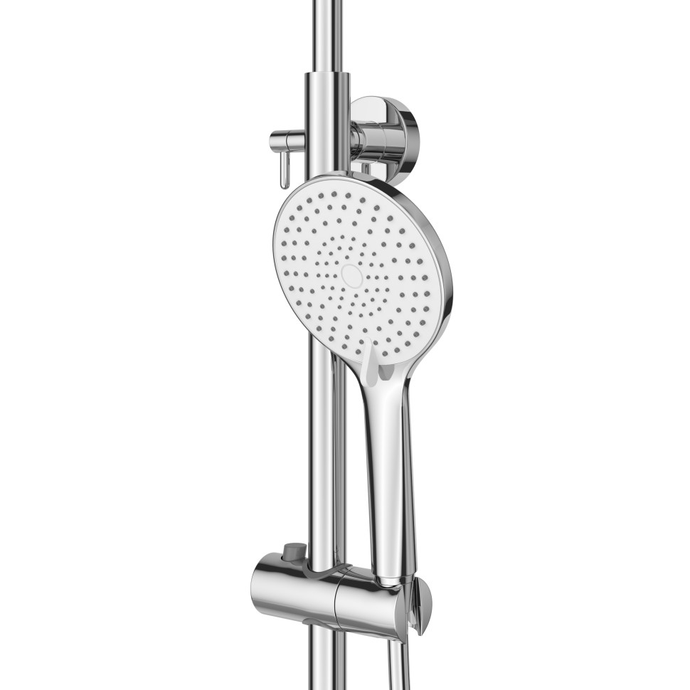 Душевая стойка со смесителем и изливом BelBagno AURORA-VSCM-CRM