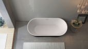 Акриловая ванна BELBAGNO BB70-1700-800-W/NM Белый Глянец внутри, черный матовый снаружи