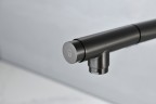 AQM9902GM Cucina Смеситель для кухни с выдвижным L-образным изливом, металл