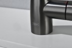 AQM9902GM Cucina Смеситель для кухни с выдвижным L-образным изливом, металл