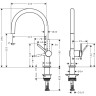 Смеситель для кухни Hansgrohe Talis M54, 1jet 72804670, черный матовый