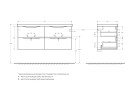 База под раковину подвесная с четырмя ящиками BelBagno MARINO-CER-1200-4C-SO-2-BL-P Bianco Lucido