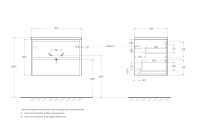 База под раковину подвесная BelBagno KRAFT-700-2C-SO-RNN Rovere Nebrasca Nature