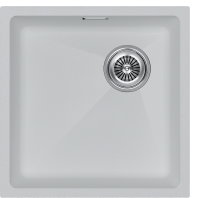 Мойка LUMI 45UNI-SKEW, IT-GRANIT, LU45SK-WH, белый, 455х440, Paulmark