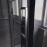 Душевая дверь Veconi Premium Trento PTD-40GR, 1400х2000, брашированный графит, стекло прозрачное
