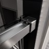 Душевая дверь Veconi Premium Trento PTD-40GR, 1400х2000, брашированный графит, стекло прозрачное