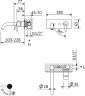 Смеситель для раковины встраиваемый CEZARES LEAF-BLI1-01-W0