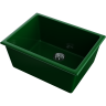 Кухонная мойка Omoikiri Okinoshima 61-U/I-RG Glossy Natceramic/royal green глянцевый