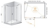 Универсальная боковая панель CEZARES VE-W-90-FIX-C-Cr