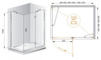 Универсальная боковая панель CEZARES VE-W-90-FIX-C-Cr