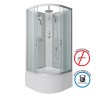 Душевая кабина Niagara Classic NG-2309-14BKT (100х100х210) высокий поддон(40см),стекло матовое,4 места