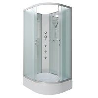 Душевая кабина Niagara Classic NG-33984-14LBKG (90х80х200) средний поддон(26см),стекло матовое,4 места