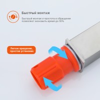 Смеситель Prohanss высокий для умывальника P30.15.05 Сатин