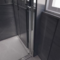 Душевой угол Veconi Premium Trento PTC-SP-30CH, 1400х900x2000, хром, стекло прозрачное