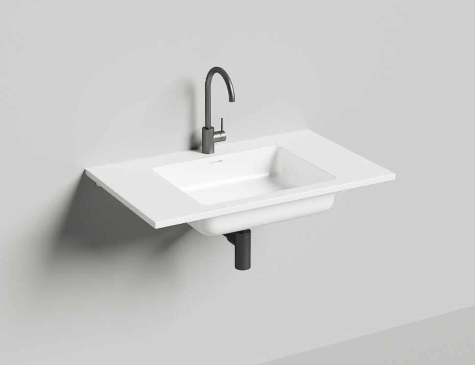 Раковина столешница ONDA 180 1800х500х140 S-Stone Матовое 1402202MF