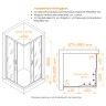Душевой уголок Dolphin TN-31 (Прозрачное, 900x900)