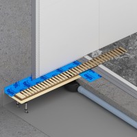 Душевой лоток TIMO Drain System 900 с вставкой "lines", Золото матовое