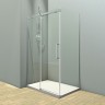 Душевой угол Veconi Rovigo RV-070CH, 1600х900х1950, хром, стекло прозрачное