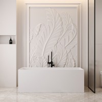 Ванна из искусственного камня ABBER Stein AS9640-1.7 белая матовая