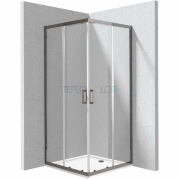 Душевая кабина, с поддоном, квадратная - 80x80 см