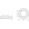Отражатель TUBE d 50 мм (G 3/4" НР)