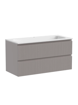 Тумба подвесная SANCOS Snob T 995х445х500, c двумя ящиками оснащенными доводчиками, Doha Soft, арт.SNT100SM