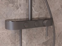 Душевая стойка VSFS-402GM, вороненая сталь