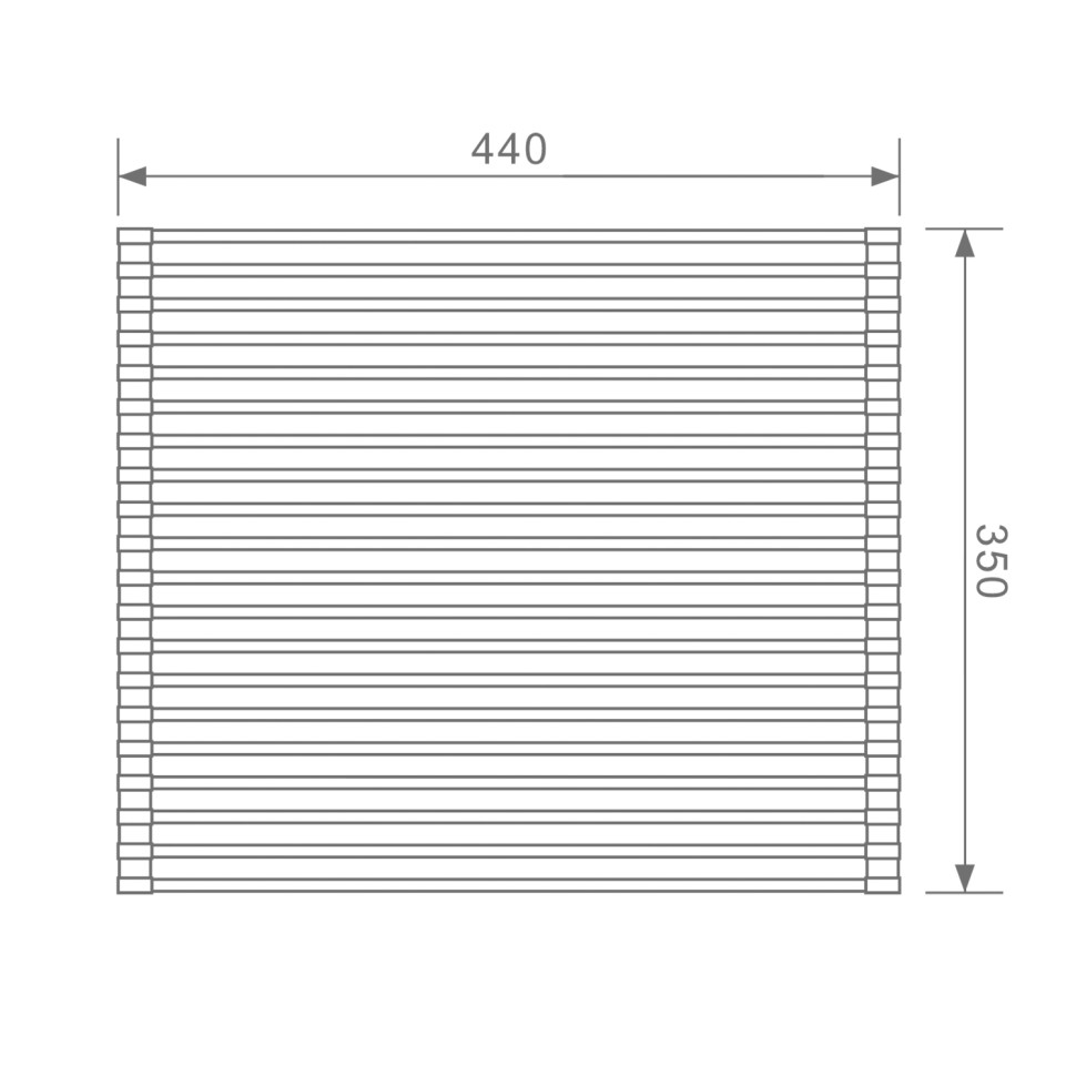Сушилка для мойки 440*350мм(круглый) Raglo, графит