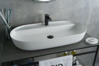 Раковина Gid N9347 51190 накладная белая 81x41x14