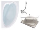 Комплект Акриловая ванна TIMO IVA1610R 160*100*70+Каркас + Слив-перелив
