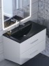 Раковина для ванной кварцевая Uperwood Foster Quartz 80х45,5х17,5 см, черная матовая, уголь