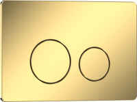 Кнопка смыва IBERICA BLANCA INOX-O нержавеющая сталь, золото глянцевое (IB.B081.006.002)