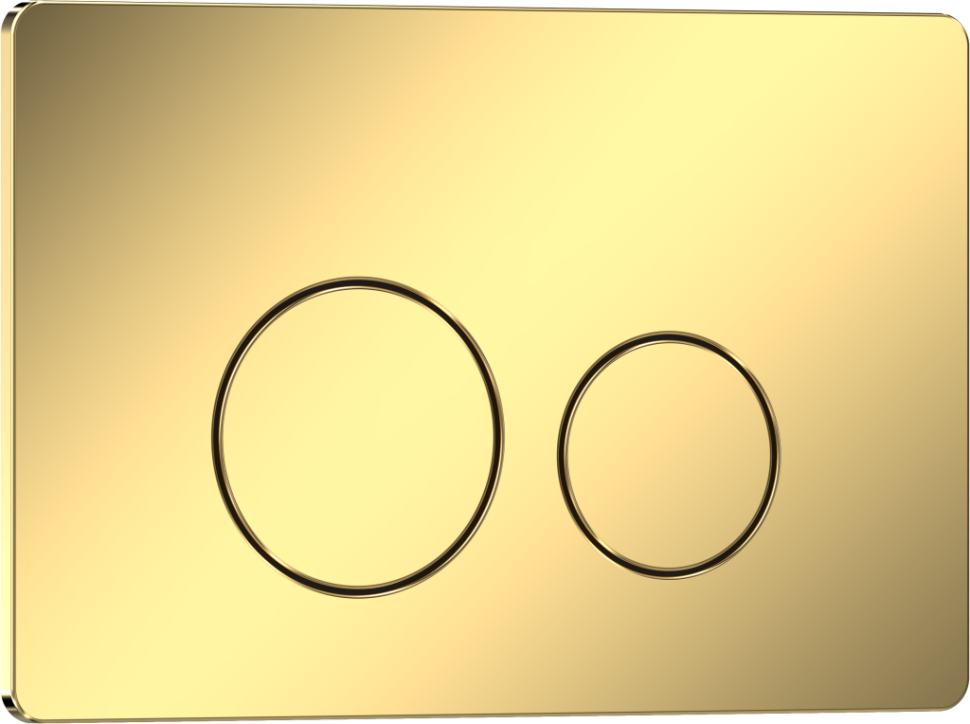 Кнопка смыва IBERICA BLANCA INOX-O нержавеющая сталь, золото глянцевое (IB.B081.006.002)