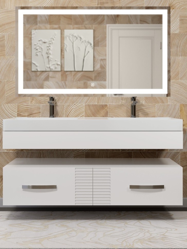 Подстолье для раковины Andrea Sozvezdie подвесное, 120 см, белая эмаль