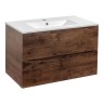 База под керамическую раковину Mia 750 подвесная, 2 выкатных ящика soft close, R.Wood