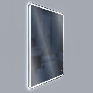 Зеркало LED VLM-3VC9008-2 900х800 c сенсорным выключателем и диммером, антизапотевание