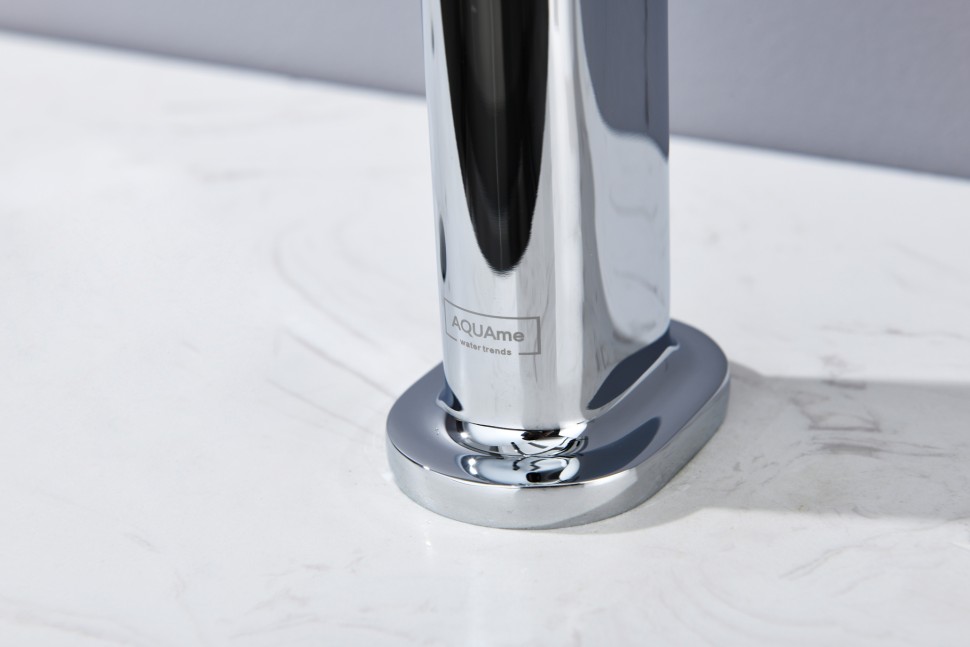 AQM9903CR Cucina Смеситель для кухни с выдвижным L-образным изливом, с подключением к фильтру с питьевой водой, хром