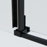 Душевой уголок Soft 2 VSR-3SO28013CLB, 1300*800, черный, стекло прозрачное